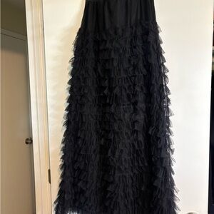 Killstar Black Layered Maxi Skirt